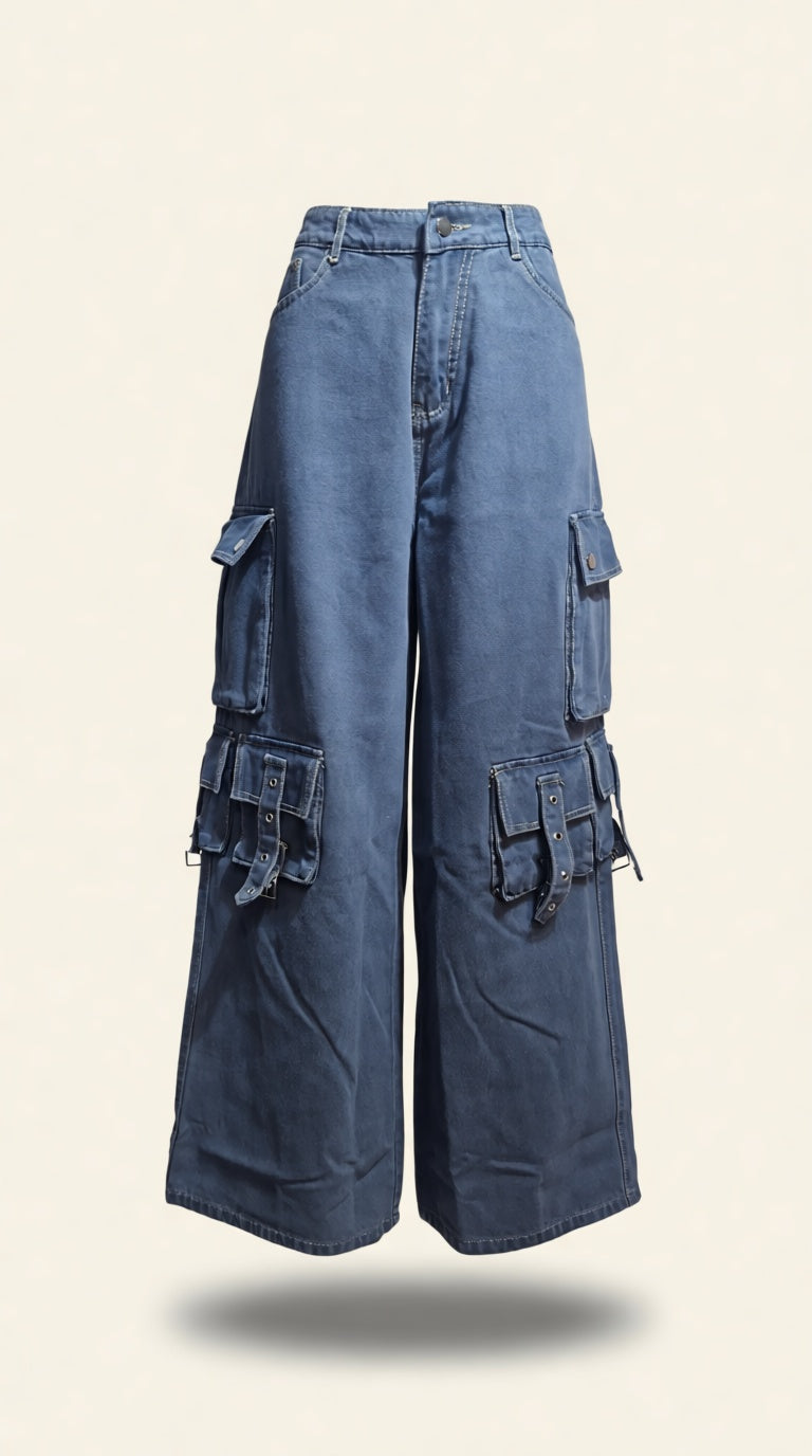 Korean Baggy Cargo Jeans