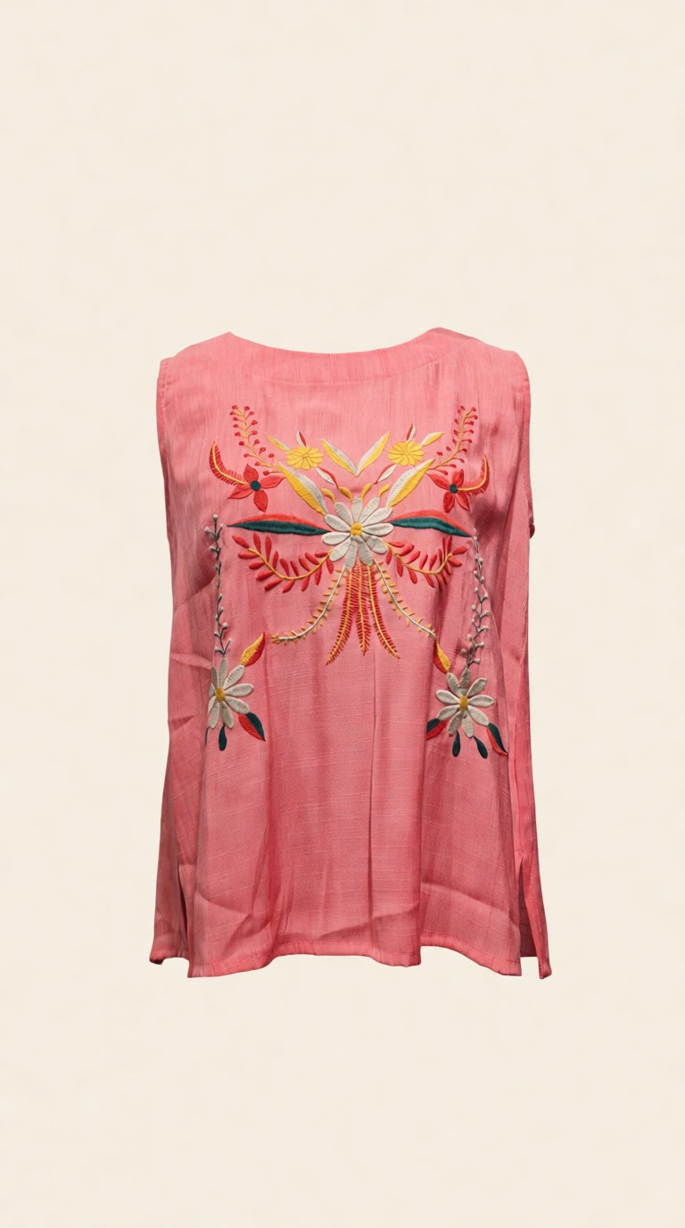 emb Sleeve less top