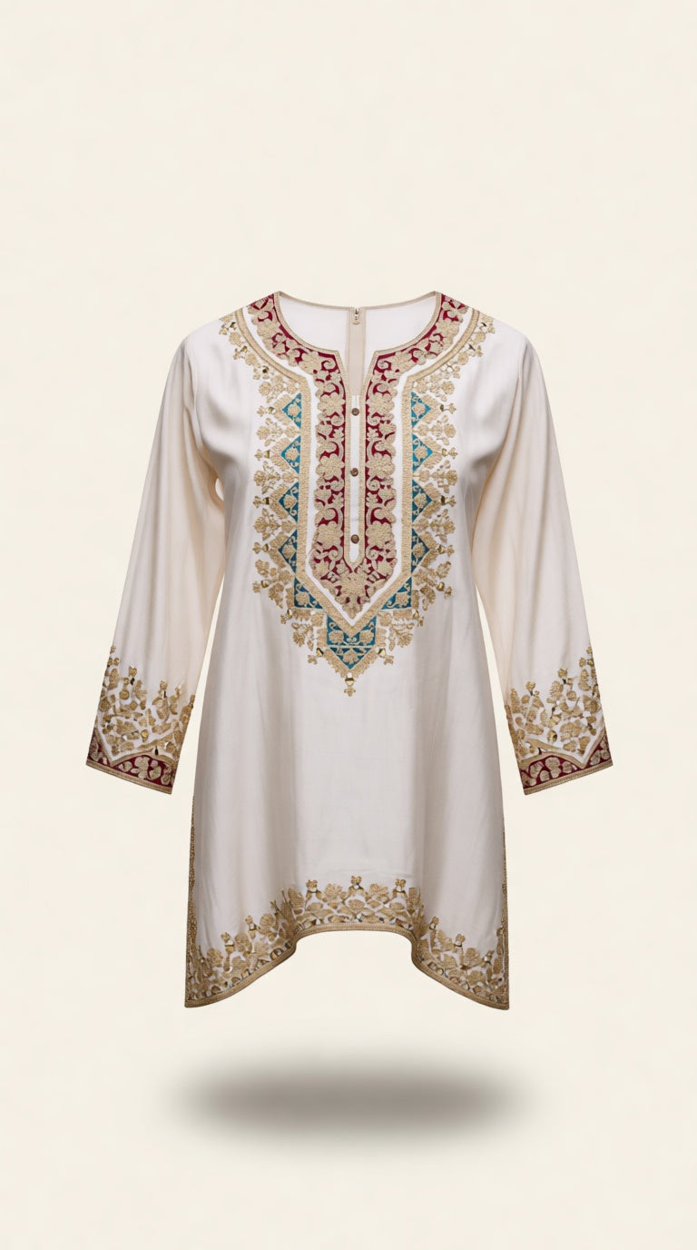 Cotton Mix EMB Suit