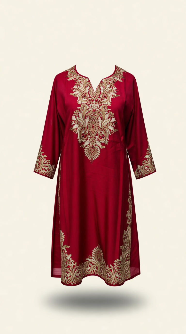 Muslin Pocket work ETH EMB Suit (Size: 2XL 44)