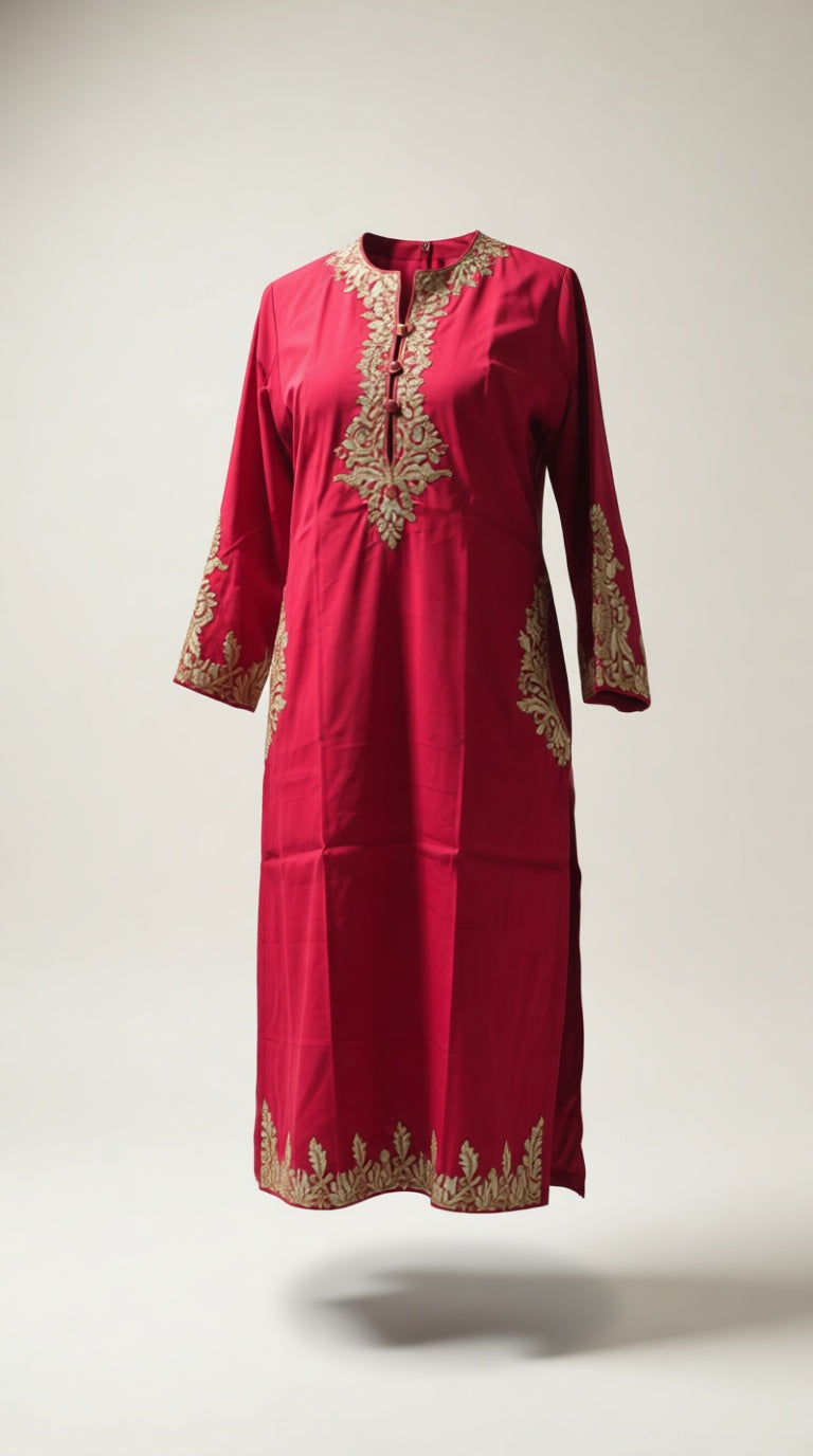 Muslin Pocket work ETH EMB Suit (Size: 2XL 44)