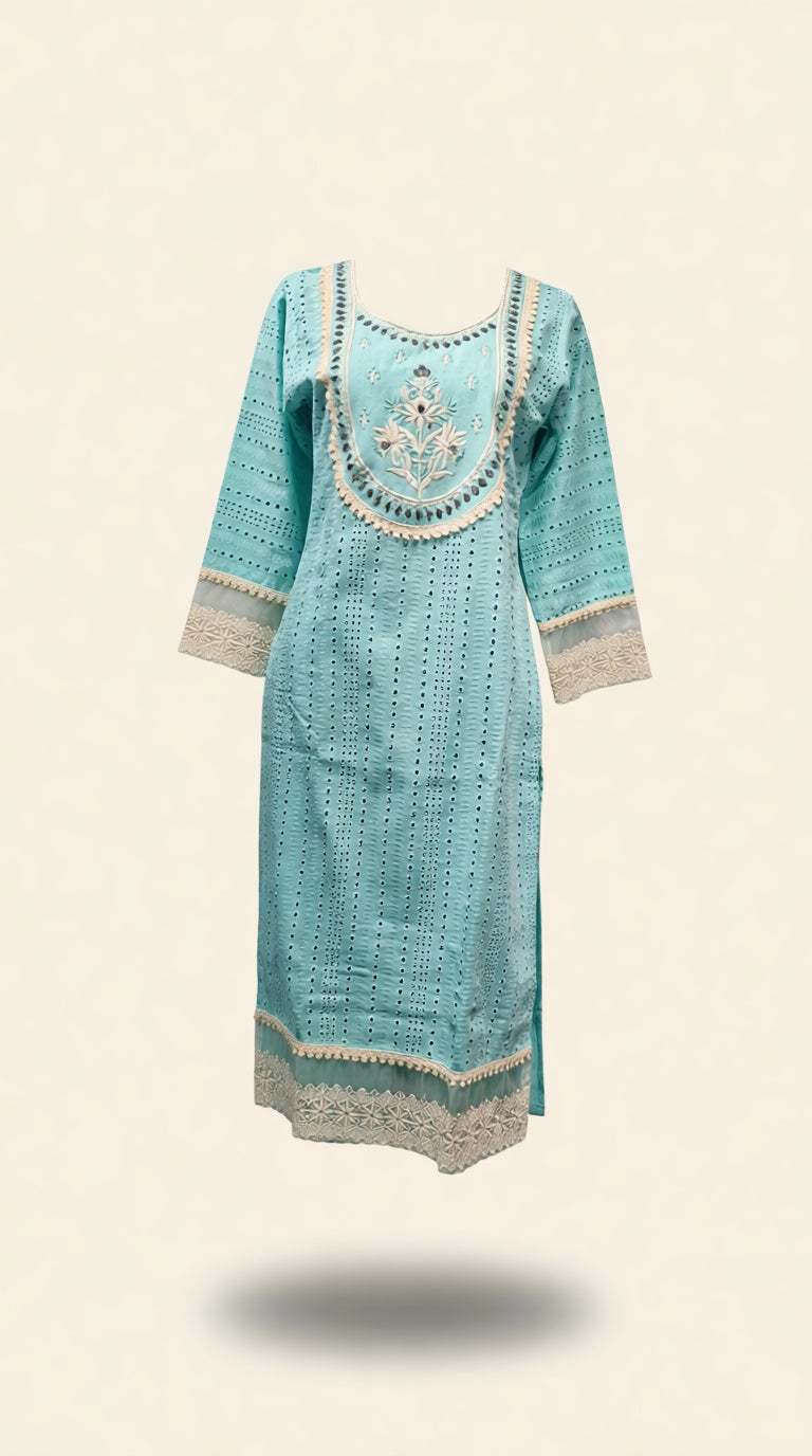 RN blue Frosted Suit