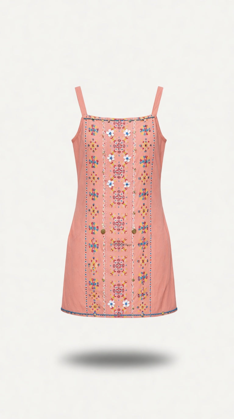 S4355PEACH Eth Co-ord 3Pcs