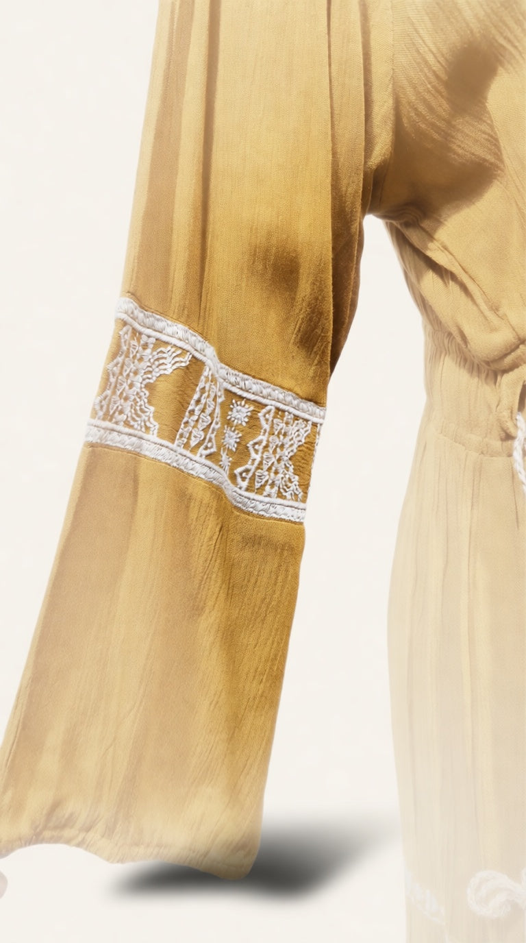 mustard dress