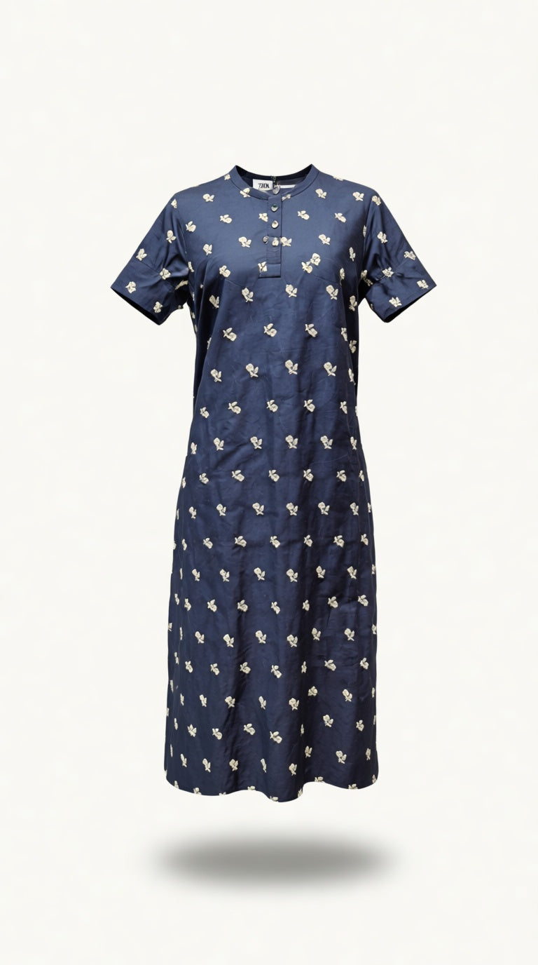 Navy Blue BN Long Kurta