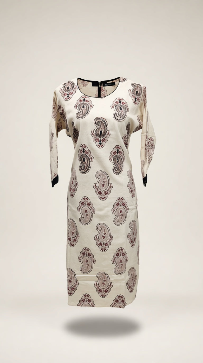 Khadi Kurti Glass/Bead