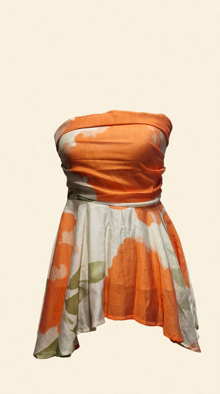 Tube Top with Flairs