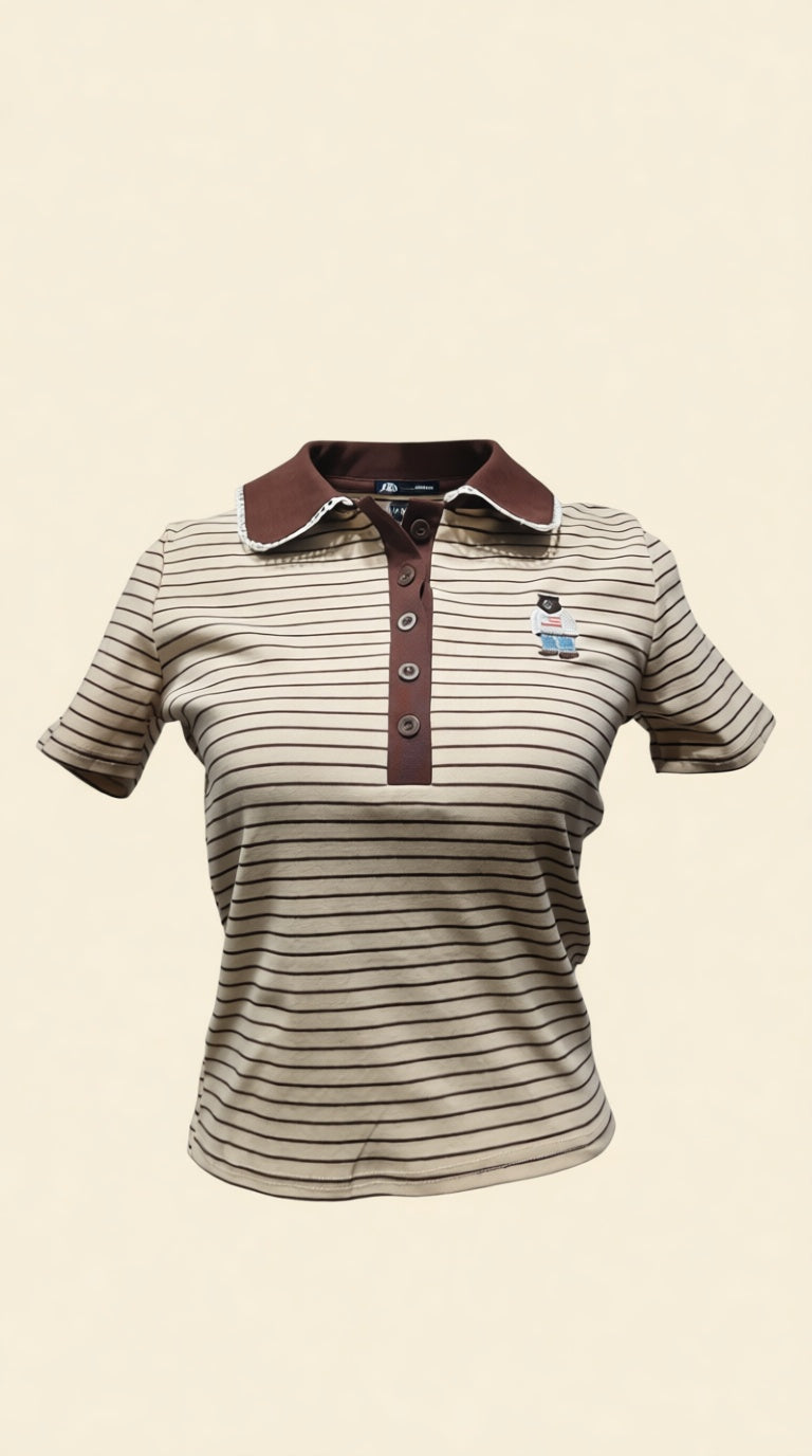 Slim Fit Cotton Small Size Collar Top