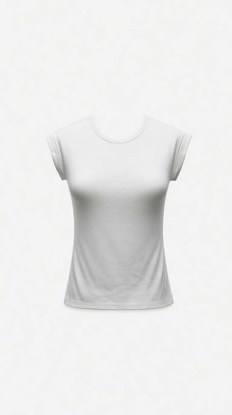 Solid pastel color T top with chain TSHIRT