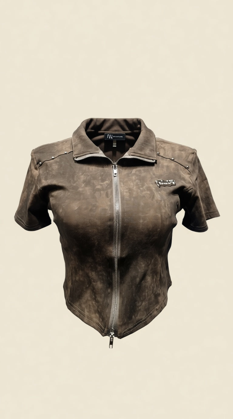 Zipper Small size Collar top Goods