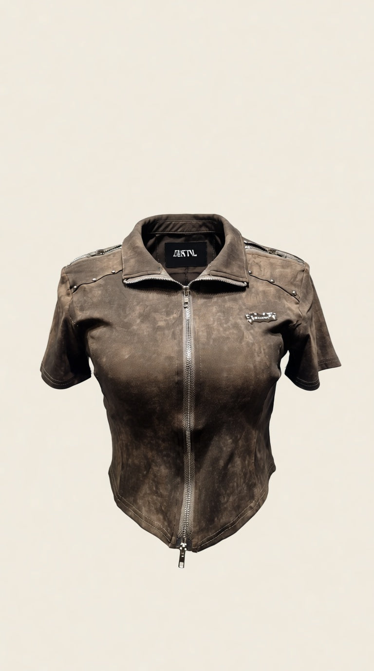 Zipper Small size Collar top Goods