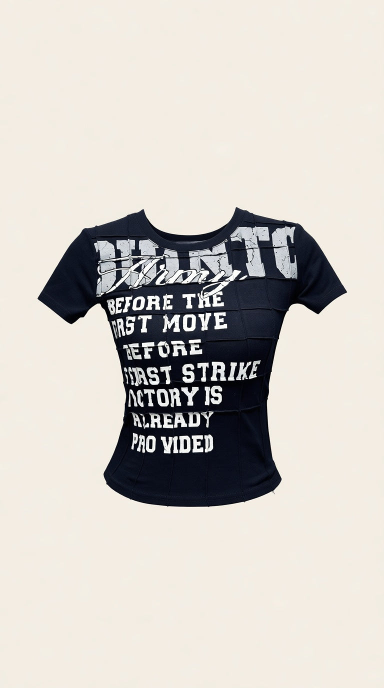T-Top printed slim fit Short length