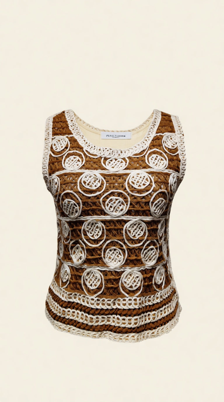 crochet sleeve less top