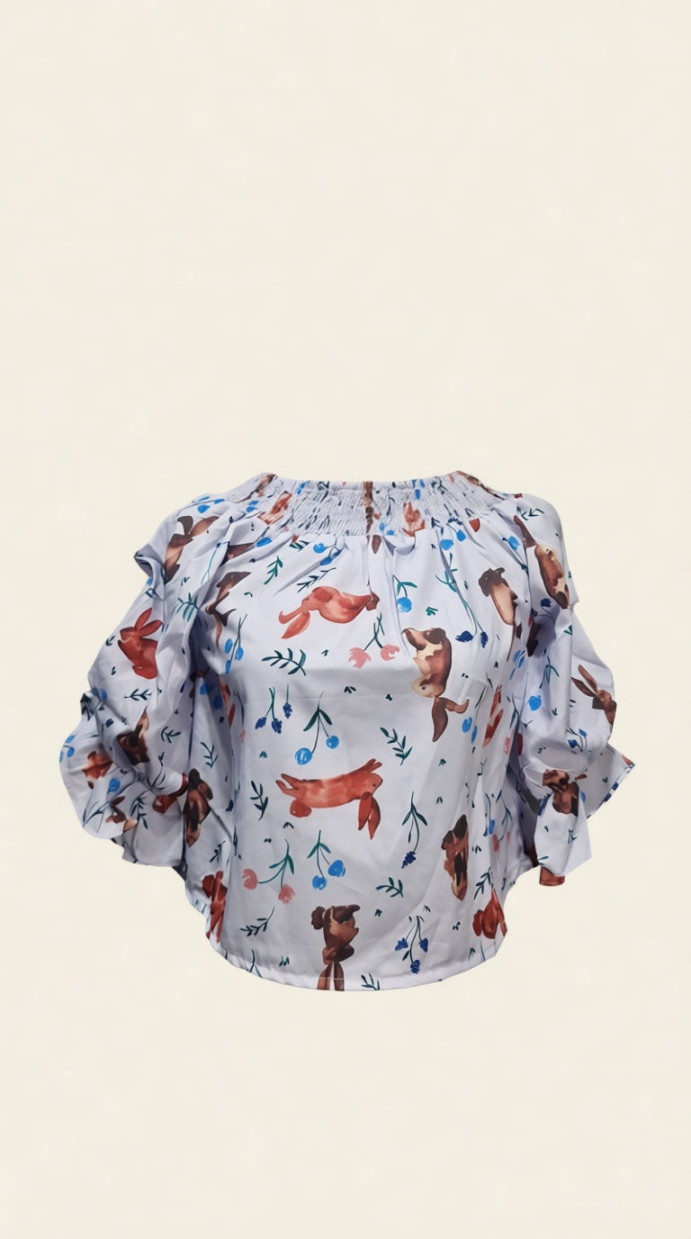 Rabbit Balloon Crop top