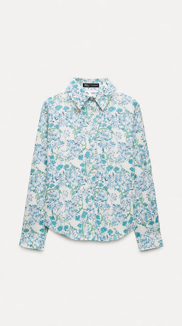 cotton printed Shirt L