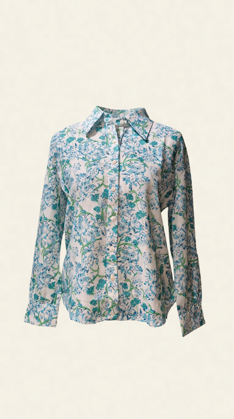 cotton printed Shirt L