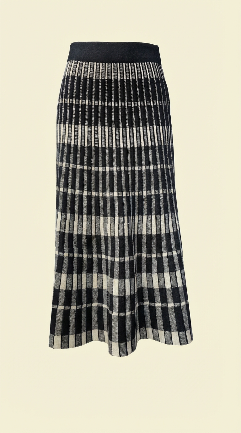 Long Flare Pleated Frock skirt