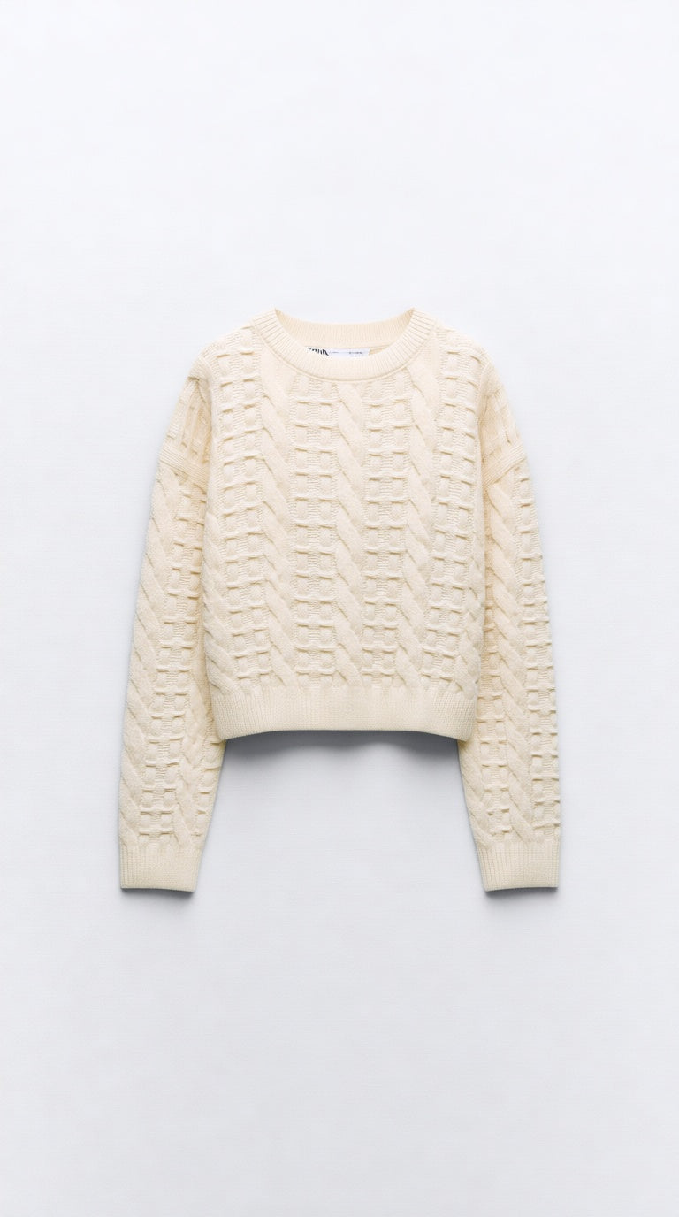 Knitting White WTR Sweater