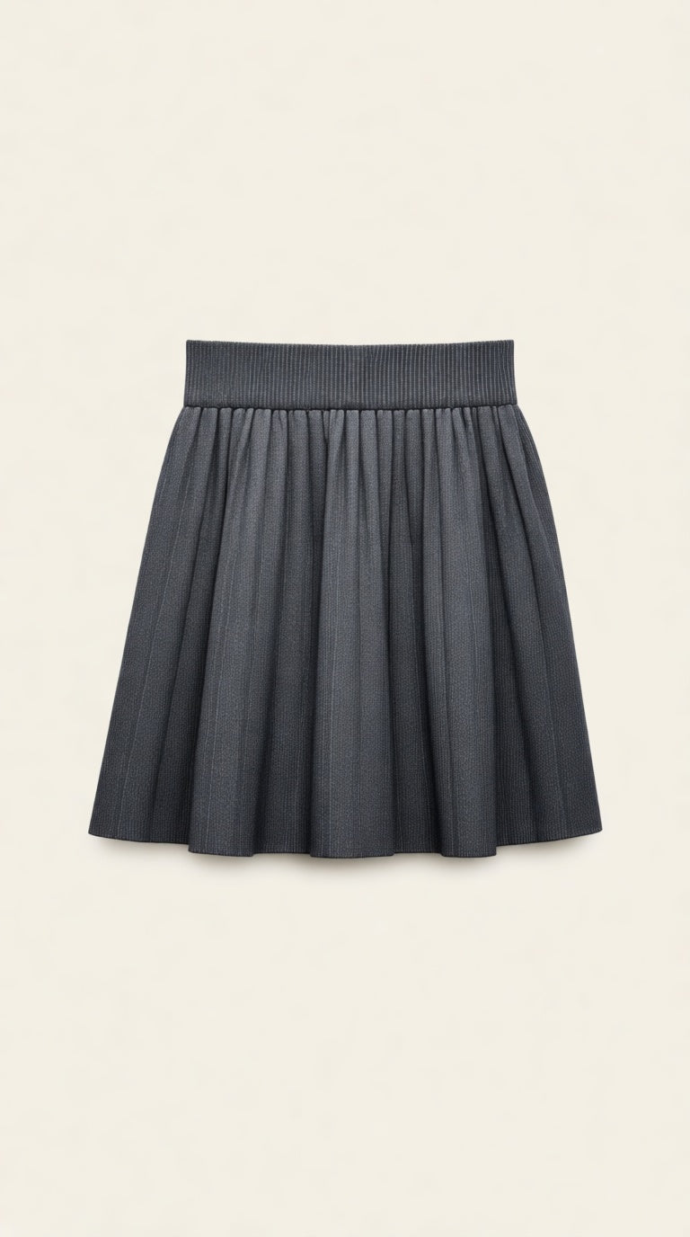 Wtr Mini Pleated Skirt Belt