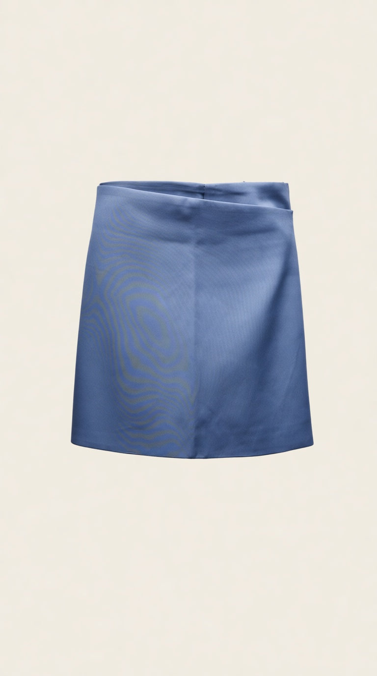 Divider Mini Skirt Blue