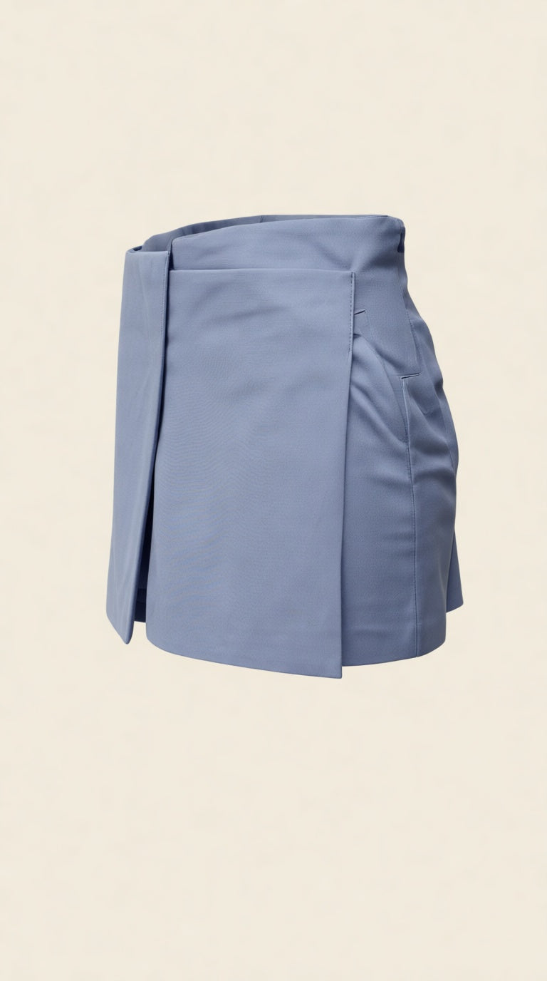 Divider Mini Skirt Blue