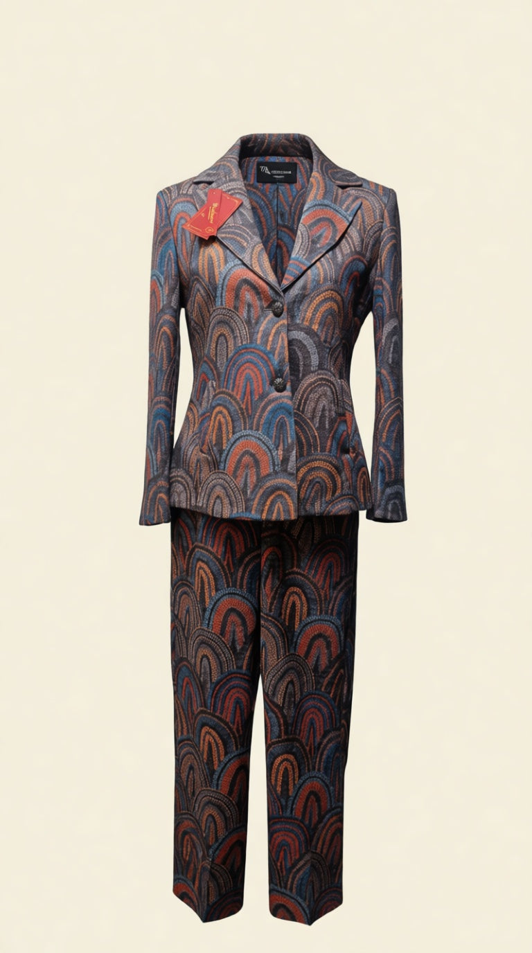 Party wear Printed Coat Pant Co-ord WTR