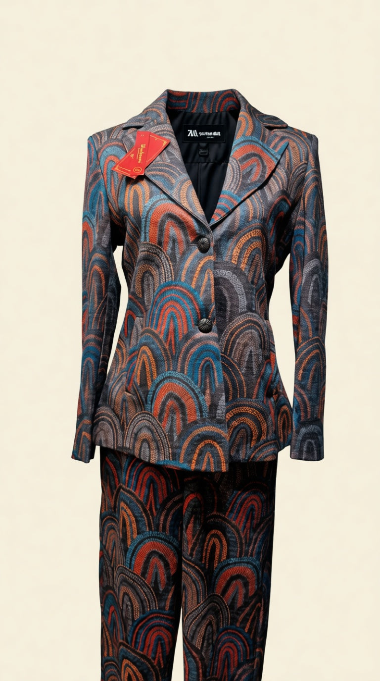 Party wear Printed Coat Pant Co-ord WTR