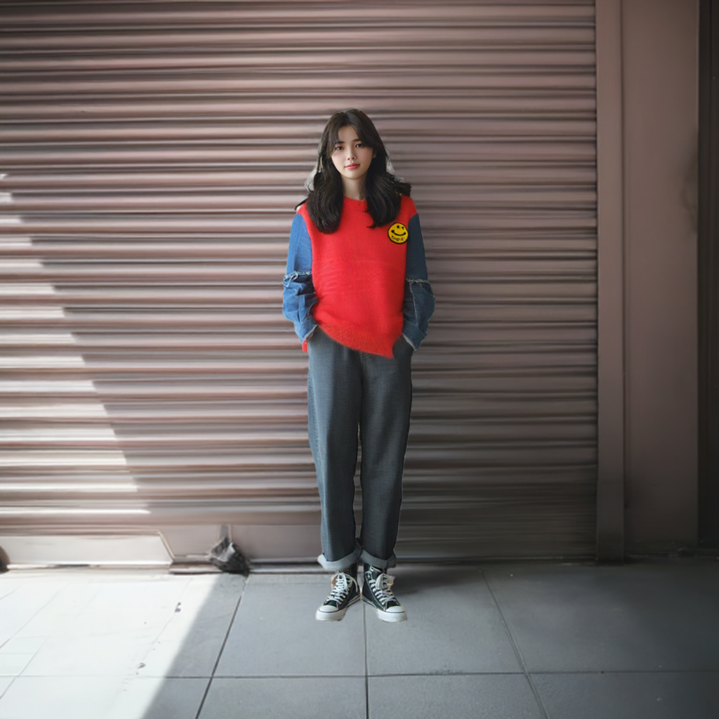 1043 Funky Pop color Sweater