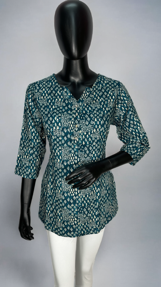 Cotton Printed Kurti Top, comfortable and breathable wear