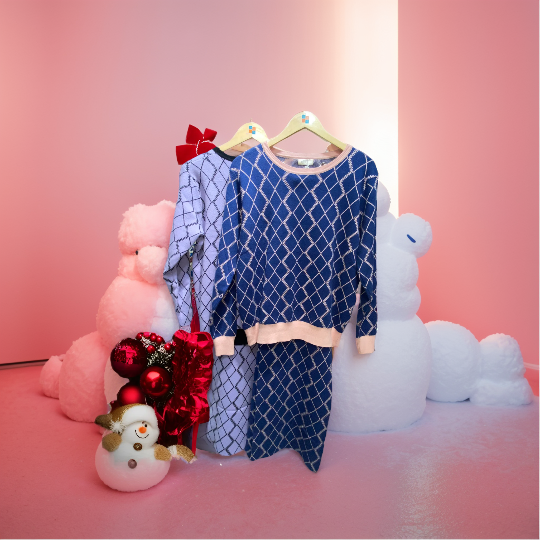 125 NL Boat Neck Casual Wear Self Print Co-ord Set, Bottom is Loose Palazzo SIZE - L-XL