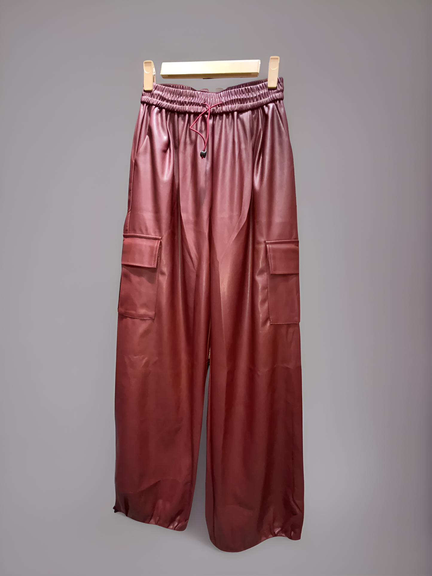 Leather Cargo jogger Pant