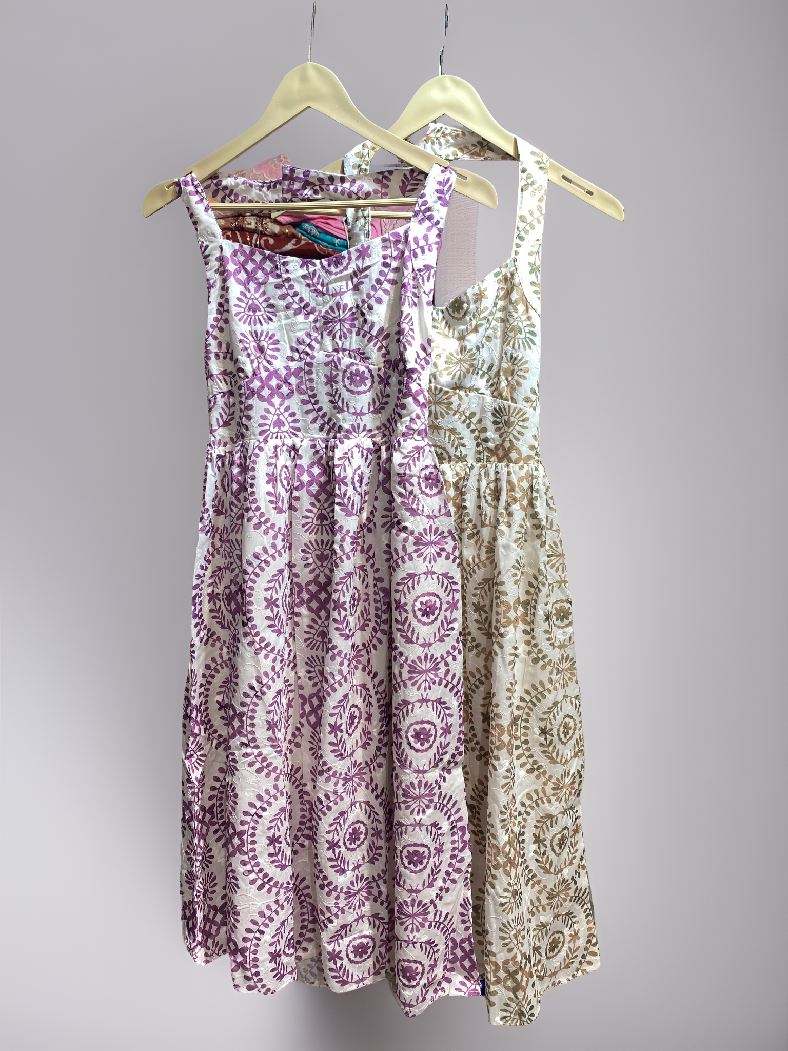 Cotton Halter Neck Midi Dress