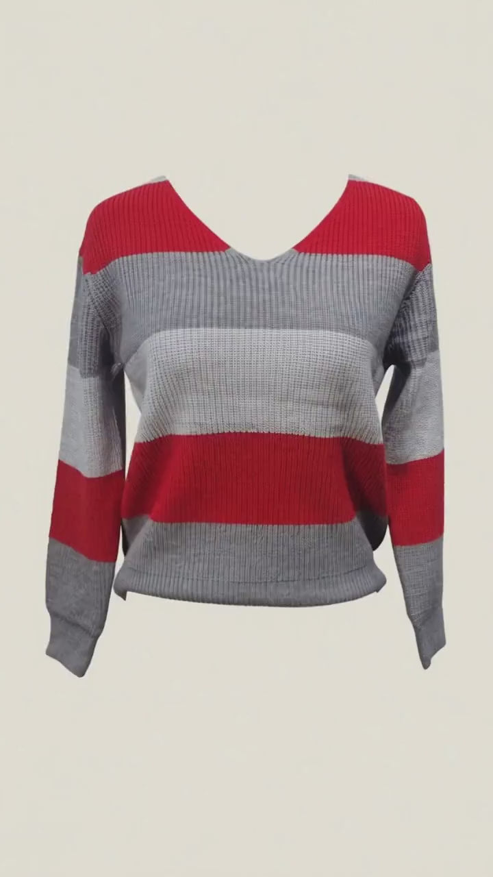 Knitted VN NL Sweater